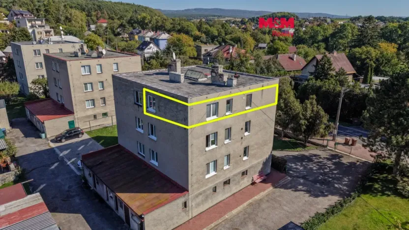 Prodej bytu 3+1, Velká Bystřice, Na Letné, 60 m2