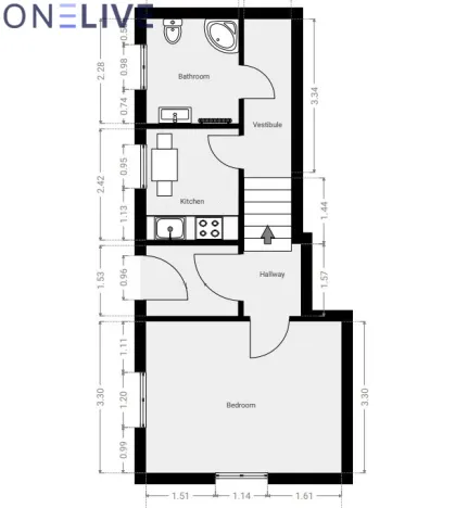 Pronájem bytu 1+1, Plzeň, Slovanské údolí, 36 m2