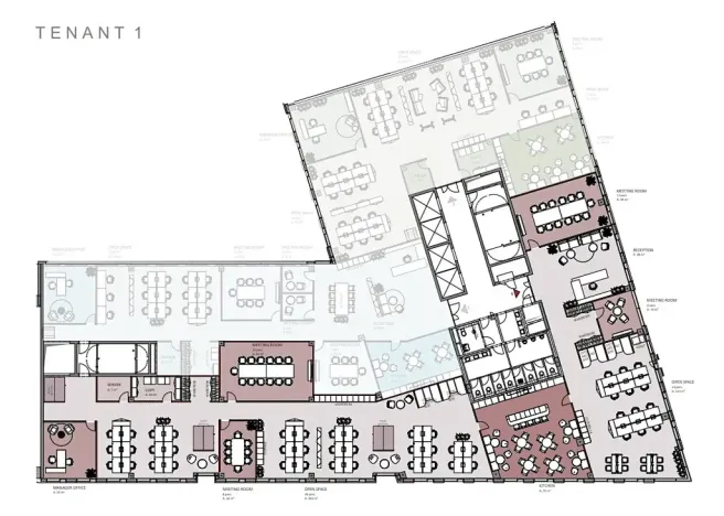 Pronájem kanceláře, Praha - Smíchov, Plzeňská, 1400 m2