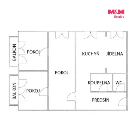 Prodej bytu 3+1, Ostrava - Zábřeh, Výškovická, 67 m2
