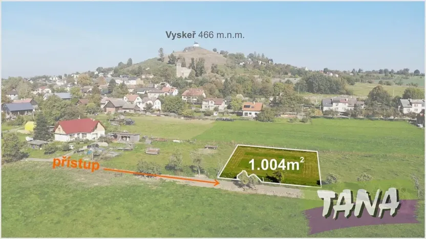 Prodej pozemku pro bydlení, Vyskeř, 1004 m2
