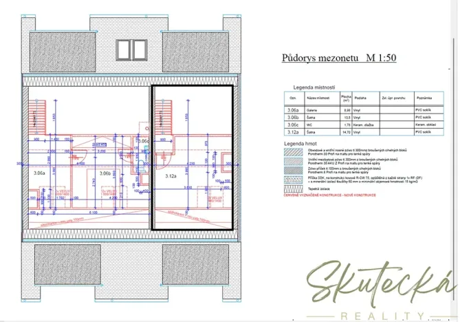Pronájem bytu 3+kk, Hodonín, 66 m2