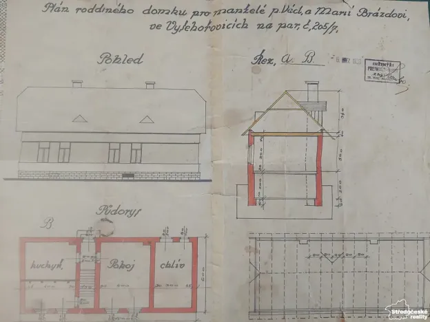 Prodej rodinného domu, Vyšehořovice, 60 m2