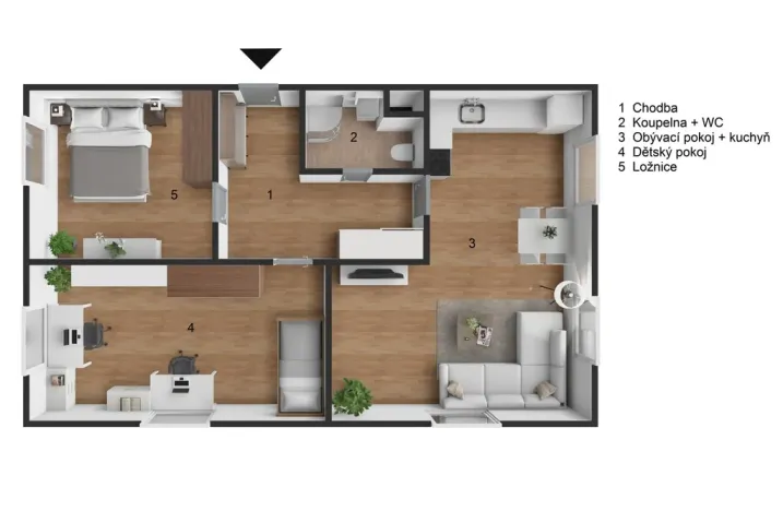 Prodej bytu 3+kk, Žacléř, Na Pilíři, 73 m2