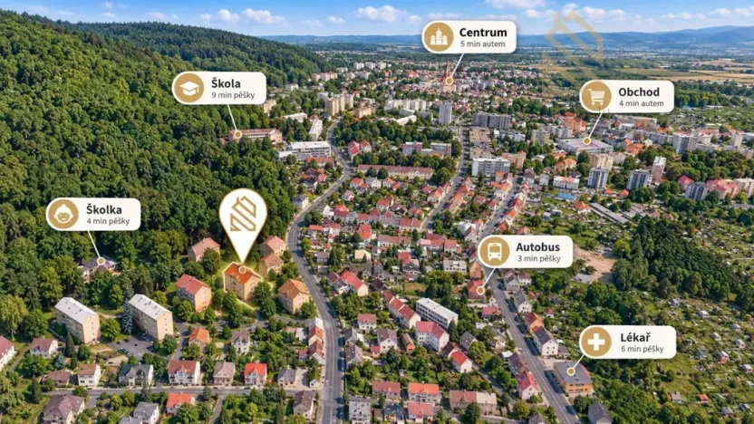 Prodej bytu 1+1, Litvínov - Chudeřín, Horská, 32 m2