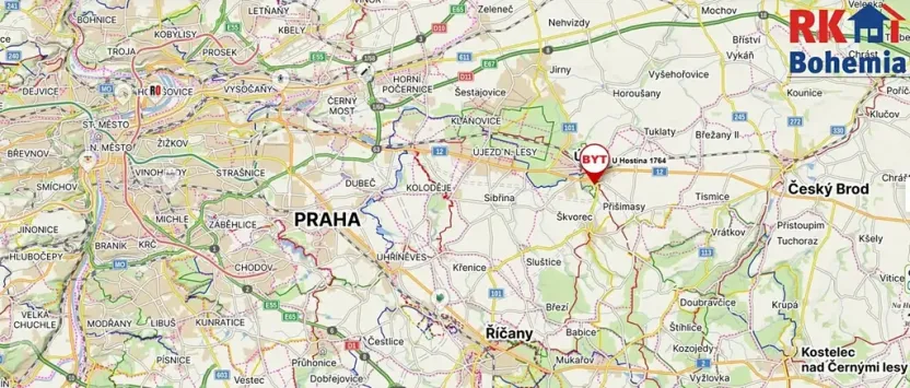 Pronájem bytu 2+kk, Úvaly, U Hostína, 39 m2