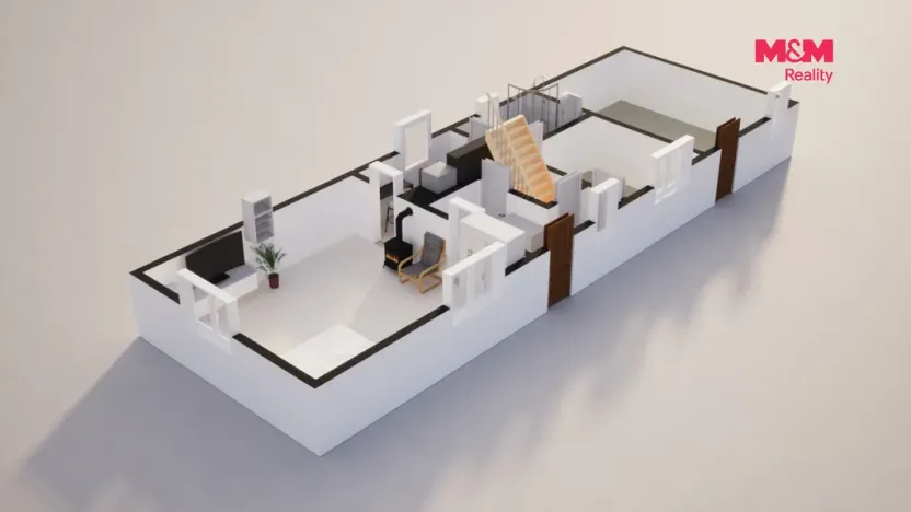 Prodej rodinného domu, Vyskeř, 52 m2