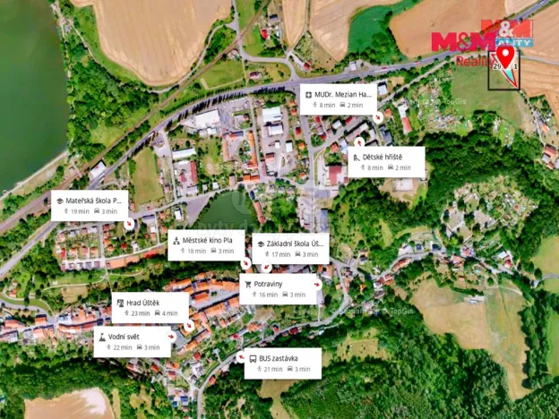 Prodej pozemku pro bydlení, Úštěk - Úštěk-Vnitřní Město, 1446 m2