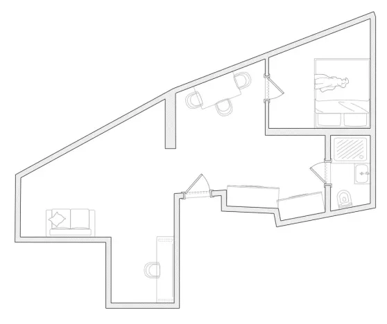 Prodej bytu 2+kk, Praha - Nové Město, Školská, 40 m2