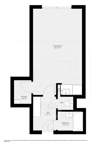 Pronájem bytu 1+kk, Praha - Hlubočepy, Pivcova, 29 m2