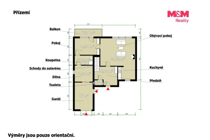 Prodej rodinného domu, Tachov, Lesní, 165 m2