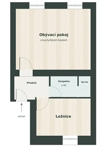 Prodej bytu 2+kk, Liberec, Na Bojišti, 50 m2
