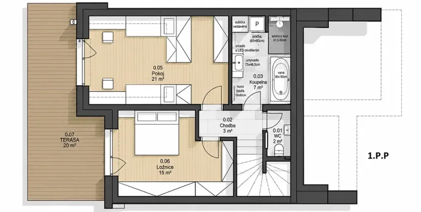 Prodej rodinného domu, Luhačovice, Leoše Janáčka, 115 m2