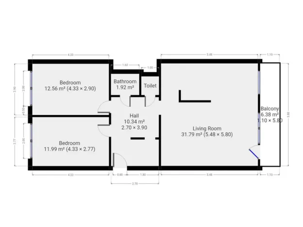 Pronájem bytu 3+kk, Praha - Písnice, Na okruhu, 79 m2
