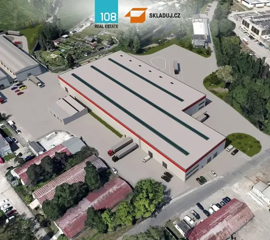 Pronájem skladu, Újezdeček, Hudcovská, 2500 m2