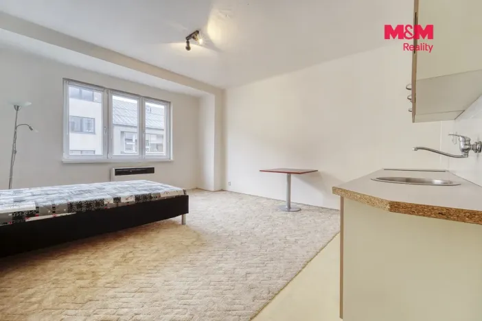 Pronájem bytu 1+kk, Plzeň - Východní Předměstí, Sladkovského, 30 m2