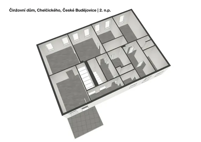 Prodej činžovního domu, České Budějovice, Chelčického, 489 m2