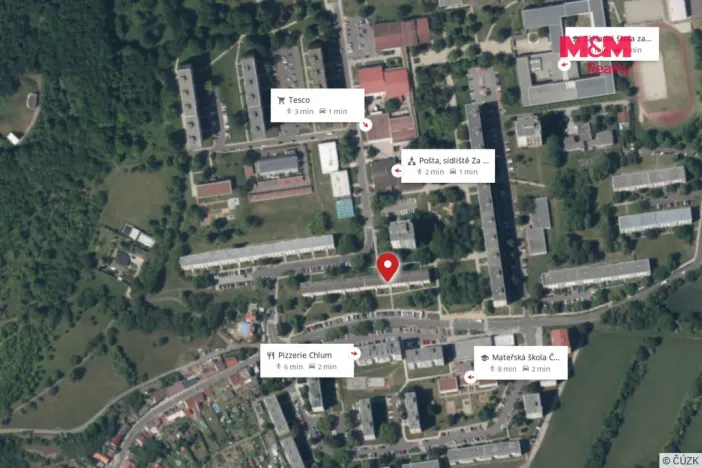 Prodej bytu 3+1, Bílina - Teplické Předměstí, Sídliště Za Chlumem, 66 m2