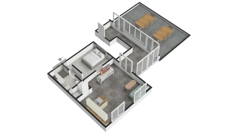 Pronájem bytu 2+kk, Vojkovice, 84 m2