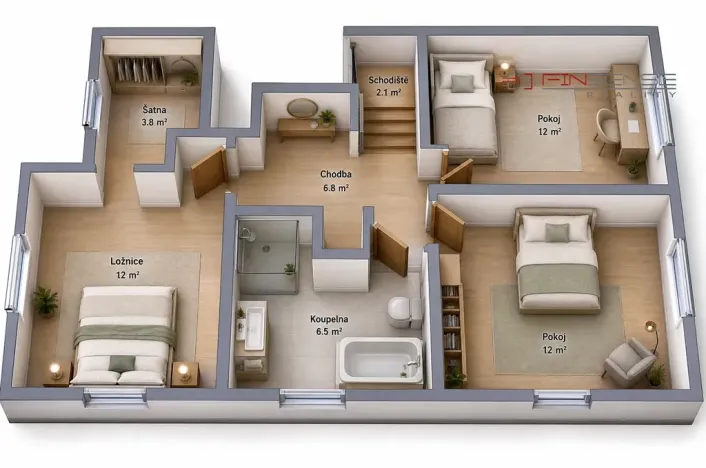 Prodej rodinného domu, Stochov, U Statku, 114 m2
