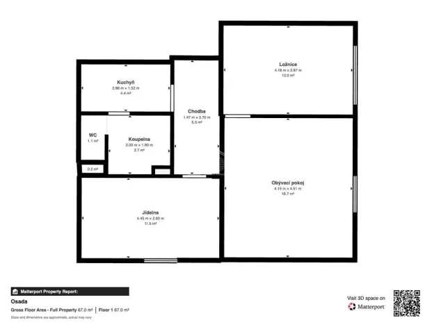 Prodej bytu 3+1, Jirkov, Budovatelů, 58 m2