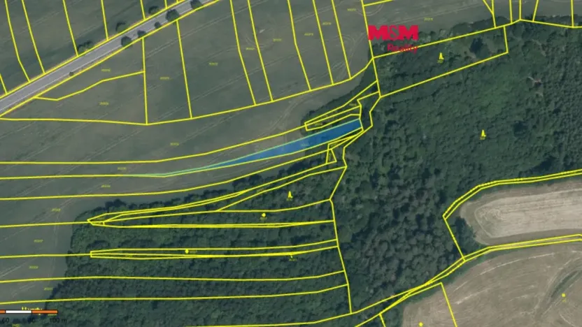 Prodej pole, Zruč nad Sázavou, 921 m2