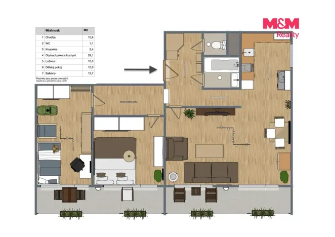 Prodej bytu 3+1, Brandýs nad Labem-Stará Boleslav, Jasanová, 81 m2