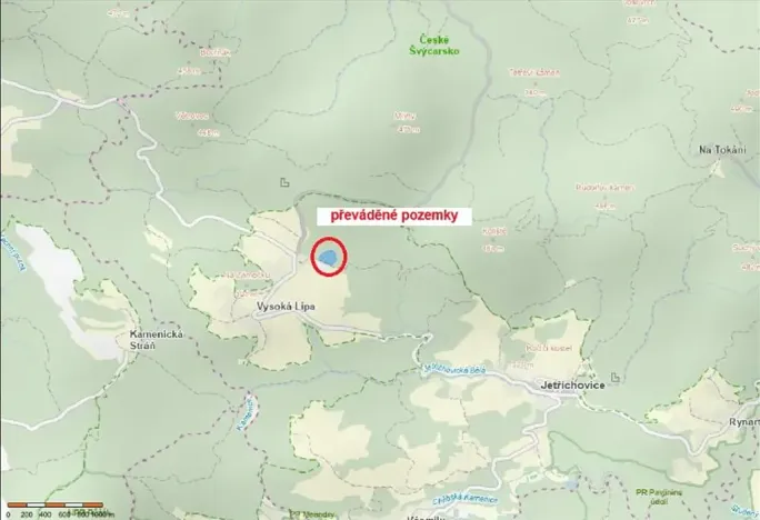 Prodej pozemku, Jetřichovice, 794 m2