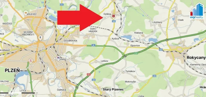 Pronájem skladu, Dýšina, Jižní, 912 m2
