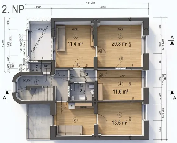Prodej rodinného domu, Brno - Královo Pole, Florianova, 200 m2