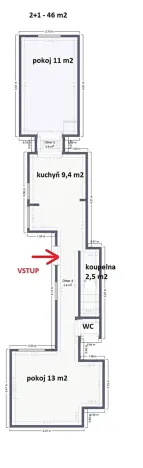 Pronájem bytu 2+1, Ondratice, 46 m2