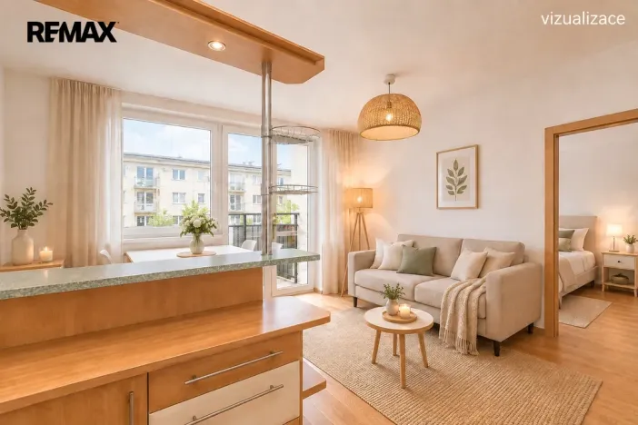 Prodej bytu 2+1, Praha - Horní Počernice, Dandova, 58 m2