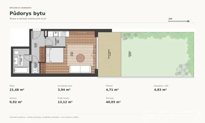 Prodej bytu 1+kk, Praha - Košíře, Plzeňská, 36 m2