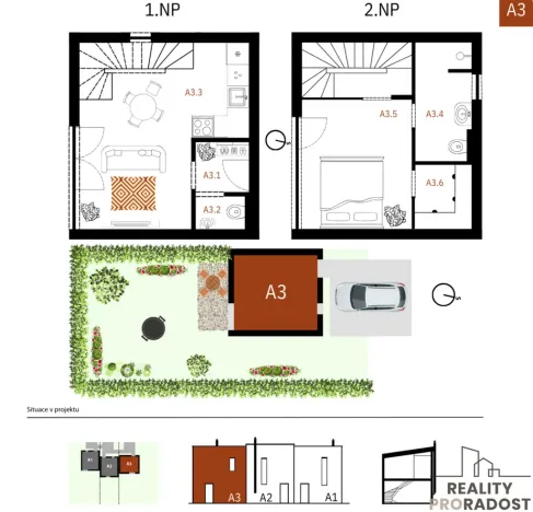 Prodej rodinného domu, Pardubice, Východní, 55 m2