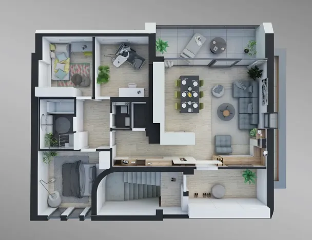 Pronájem bytu 4+kk, Praha - Zličín, Na Radosti, 114 m2