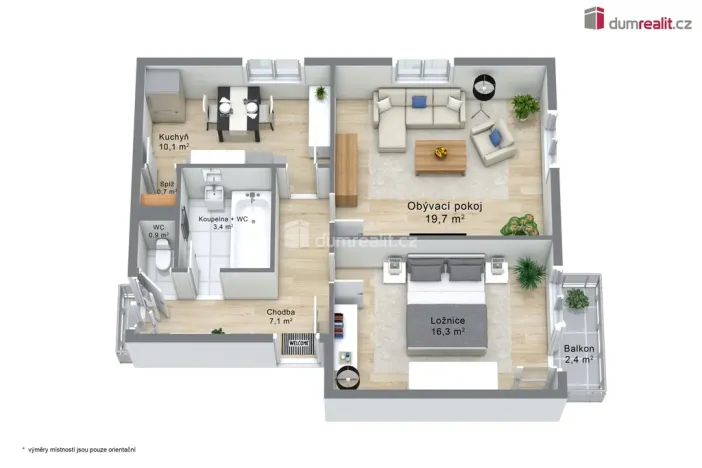 Prodej bytu 2+1, Ostrov, Palackého, 74 m2