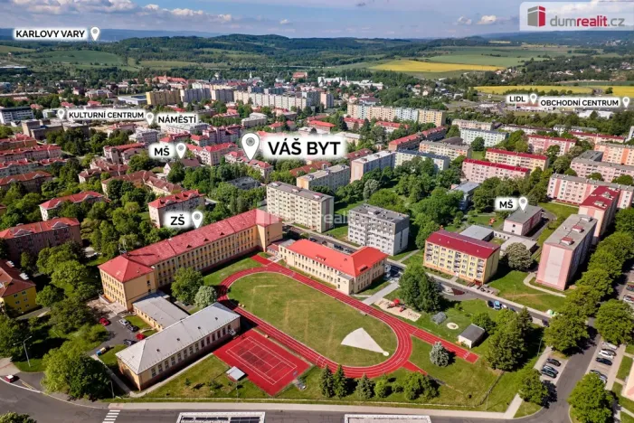 Prodej bytu 2+1, Ostrov, Palackého, 74 m2