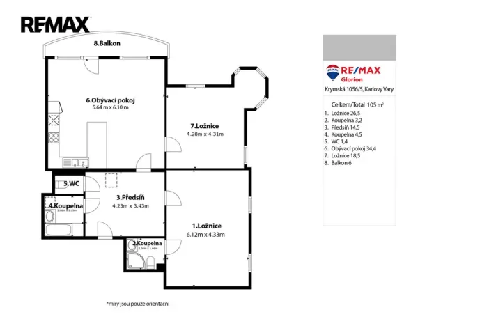 Prodej bytu 3+kk, Karlovy Vary, Raisova, 105 m2
