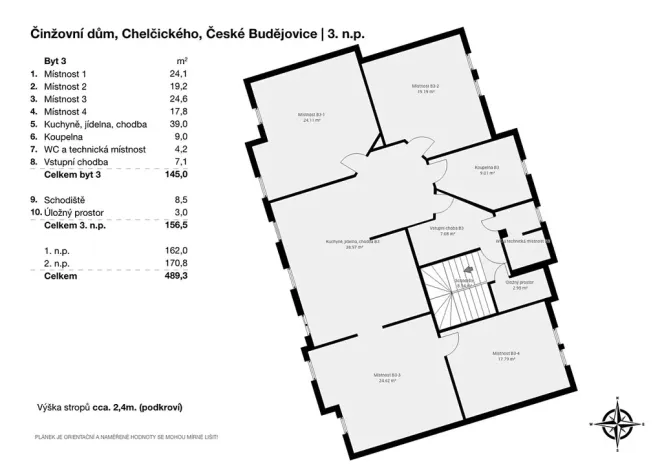 Prodej komerční nemovitosti, České Budějovice, Chelčického, 489 m2