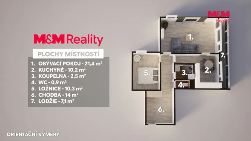Prodej bytu 2+1, Kutná Hora - Šipší, Na Studních, 59 m2