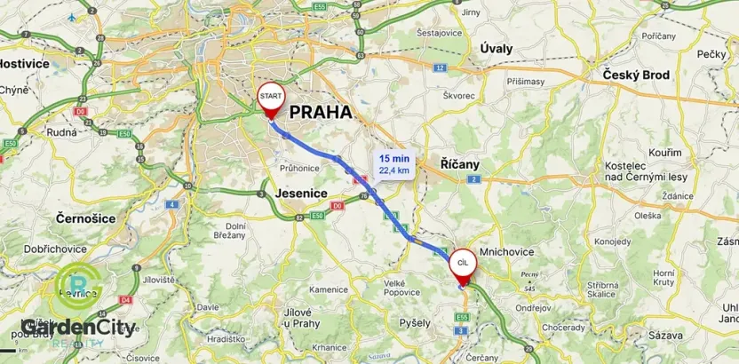 Prodej pozemku pro bydlení, Mirošovice, Pod Jiřím, 805 m2