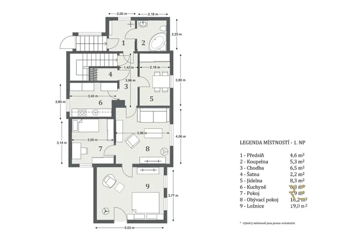 Prodej rodinného domu, Praha - Třeboradice, Šircova, 306 m2
