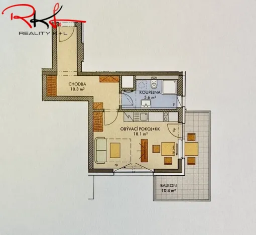 Prodej bytu 1+kk, Praha, Honzíkova, 45 m2