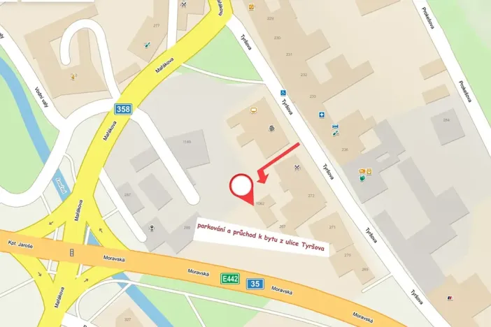 Pronájem bytu 1+kk, Litomyšl, Moravská, 84 m2