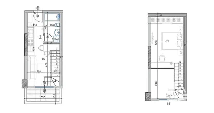 Prodej bytu 2+kk, Qerret, Albánie, 44 m2