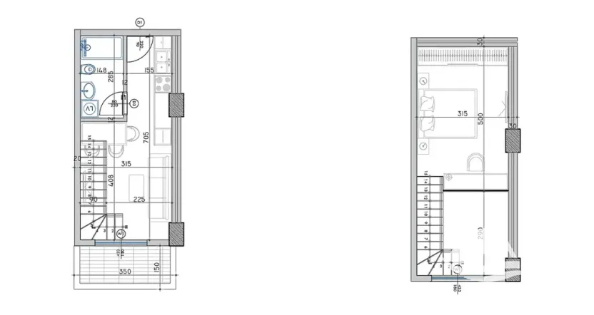 Prodej bytu 2+kk, Qerret, Albánie, 44 m2