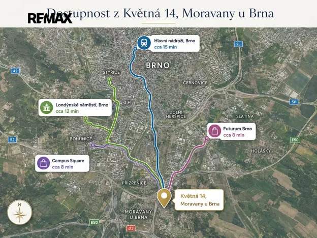 Prodej bytu 3+kk, Moravany, Květná, 79 m2