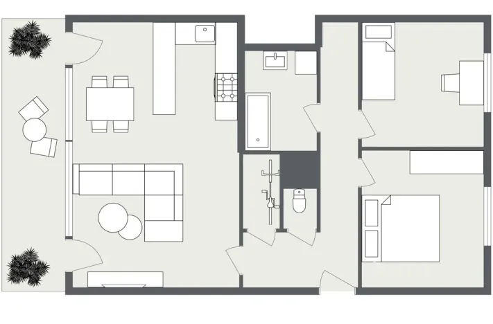 Pronájem bytu 3+kk, Liberec - Liberec IV-Perštýn, Lípová, 78 m2
