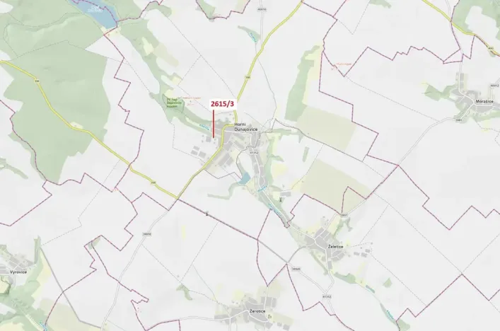 Dražba lesa, Horní Dunajovice, 13 m2