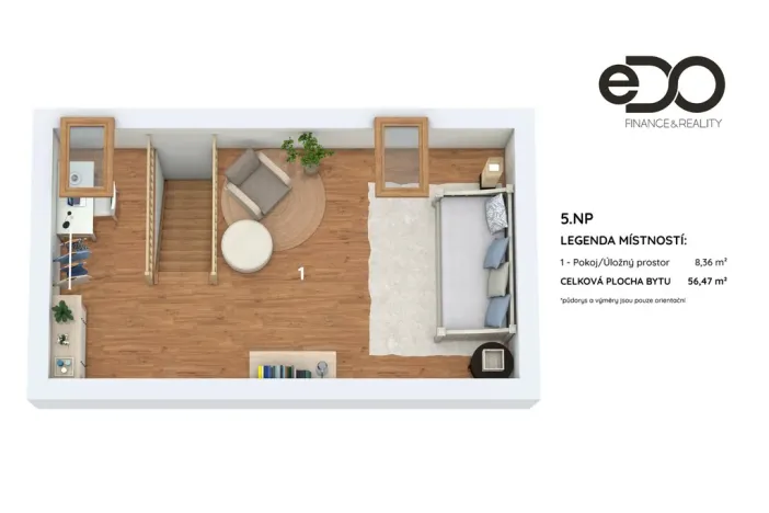 Prodej bytu 2+kk, Neveklov, Pod Radnicí, 56 m2